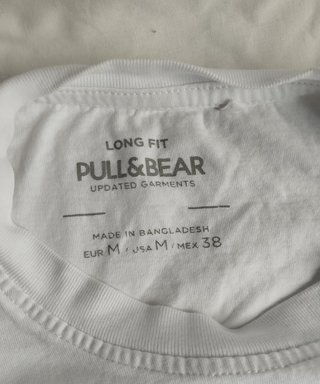 Camiseta Pull&Bear Blanca Talla M