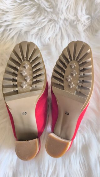 Sandalias MimaO Rojas Tacon Bloque