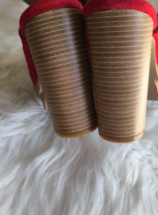 Sandalias MimaO Rojas Tacon Bloque
