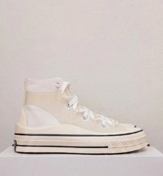 Zapatillas Converse Mujer Talla 37.5 Beige/Blanco