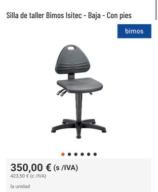 Silla de oficina/trabajo negra