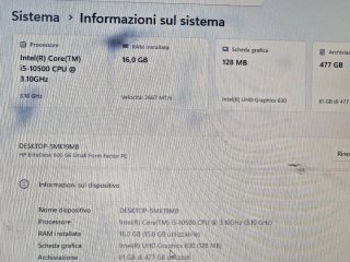 HP ELITEDESK i5 10a Gen 16GB RAM 500GB SSD