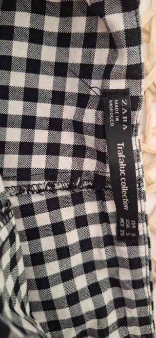Falda pantalón Zara Talla S Vichy