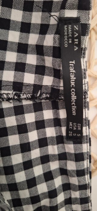 Falda pantalón Zara Talla S Vichy