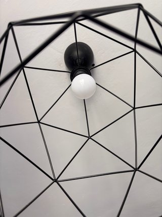Lámpara de techo geométrica negra