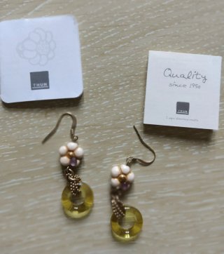 Orecchini Thun fiore giallo oro