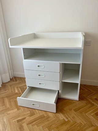 Cambiador para bebe Smastad, blanco
