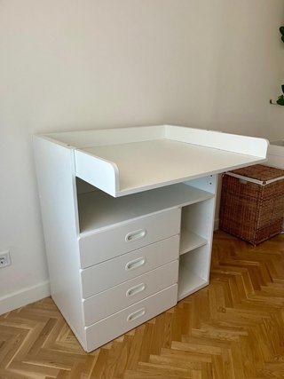 Cambiador para bebe Smastad, blanco