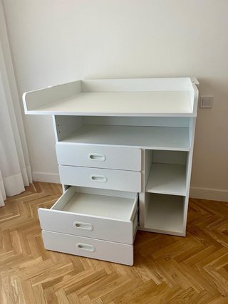 Cambiador para bebe Smastad, blanco
