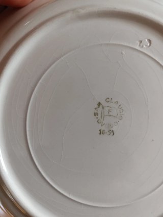 Juego Vajilla San Claudio Oviedo Porcelana