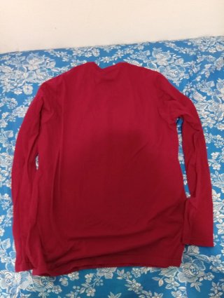 Camiseta manga larga granate talla S