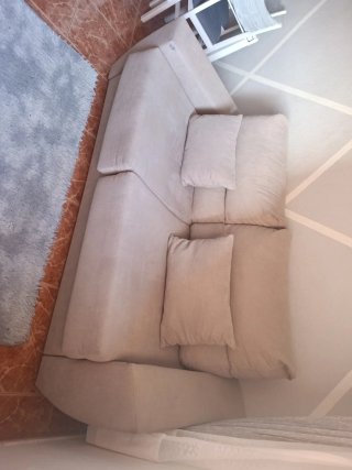 Sofá Cama Beige/Gris