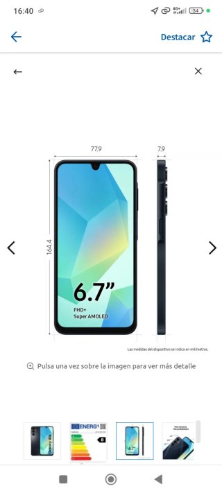 Samsung Galaxy A16 Negro