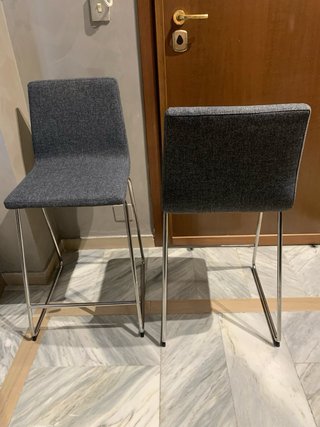 Coppia sgabelli Ikea 63 cm grigio