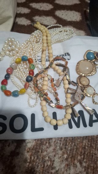Lote Collares Perlas y Cuentas