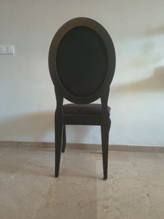 Silla Vintage Audrey Hepburn Tela Negra
