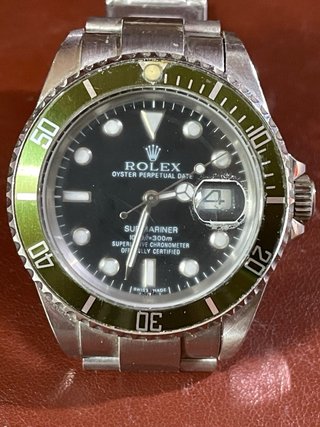Reloj  Submariner Automático Negro/Verde
