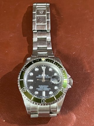 Reloj  Submariner Automático Negro/Verde