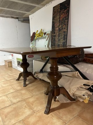 Mesa extensible de madera maciza