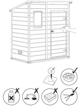 Caseta Jardín Resina 2.03 m2