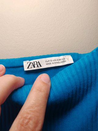 Vestido de verano Zara azul