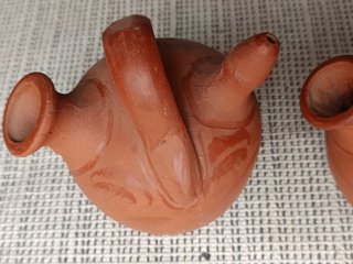 Lote 2 botijos terracota pequeños
