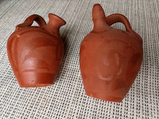Lote 2 botijos terracota pequeños