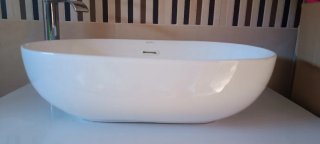 Lavabo sobre encimera de porcelana