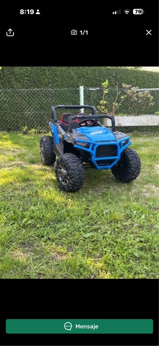 Buggy eléctrico infantil azul