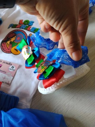 Conjunto bandera gitana niña para bebé
