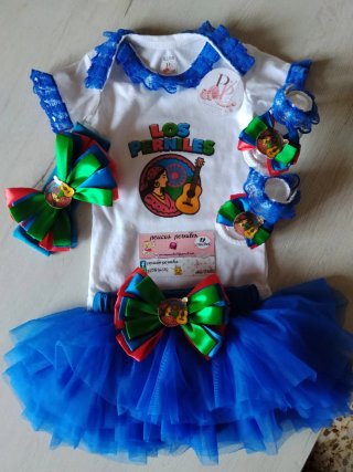 Conjunto bandera gitana niña para bebé
