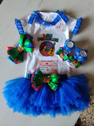 Conjunto bandera gitana niña para bebé