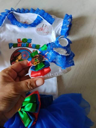 Conjunto bandera gitana niña para bebé