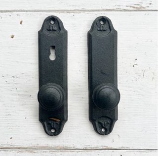 Pomos de puerta negros estilo vintage