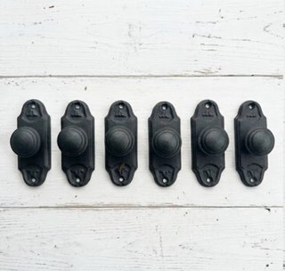 Pomos de puerta negros estilo vintage
