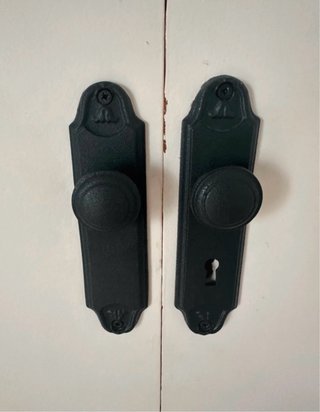 Pomos de puerta negros estilo vintage