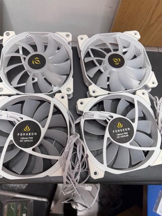 Ventilador PC Forgeon 120mm Blanco (Pack 4)