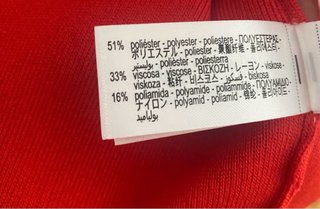 Chaqueta Zara Roja Manga Corta Talla XL