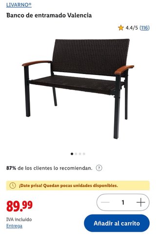 Panca da terrazzo in rattan e legno intrecciato