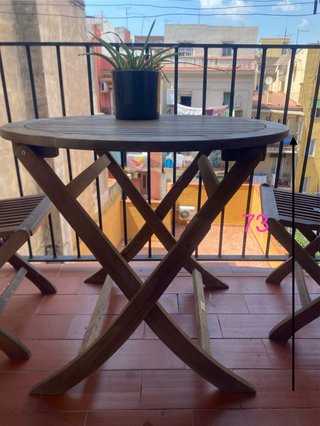 Mesa Plegable Madera Balcón