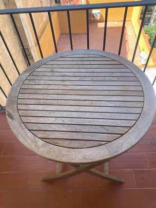Mesa Plegable Madera Balcón