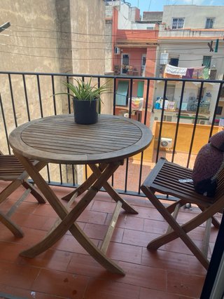 Mesa Plegable Madera Balcón