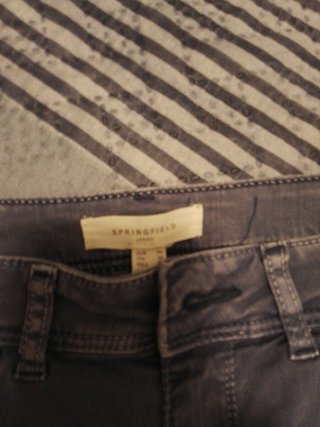 Falda vaquera gris talla 36