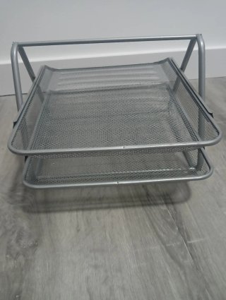 Organizador Metálico Escritorio 2 Niveles