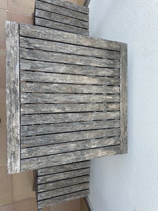 Mesa plegable & 2 Sillas Plegables de Madera Exter