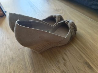 Sandalias Zara Verano Beige/Dorado