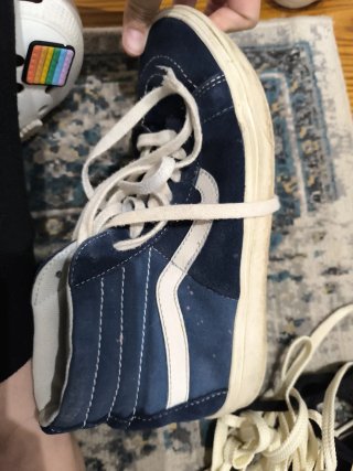 Zapatillas Vans Azul y Blanco