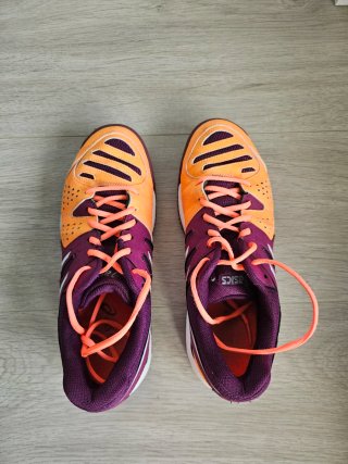 Zapatillas de pádel naranja y morado