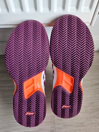 Zapatillas de pádel naranja y morado