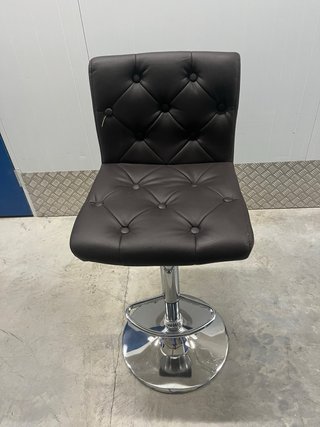 Banquetas de piel sintético y metal (2 unidades)